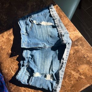Denim shorts, size XXL